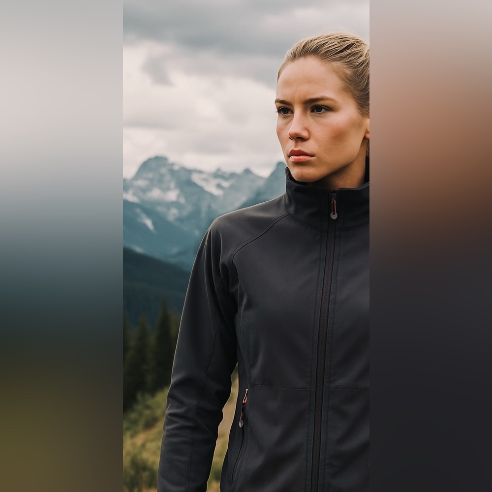 The North Face Black Summit Series Apex Windbreaker Jacket with Full Zip